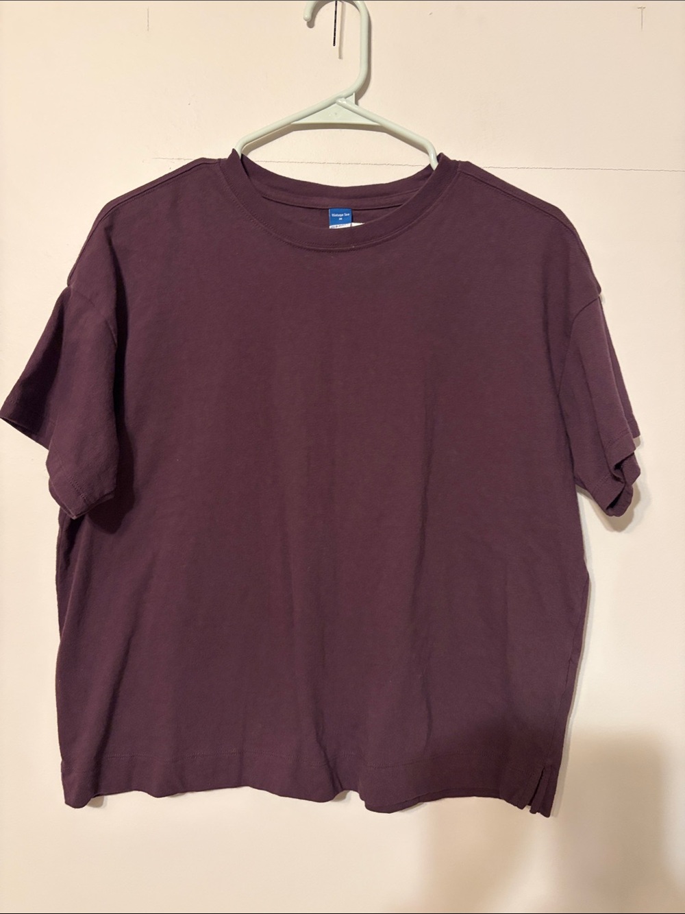 Old Navy Vintage Tee in Plum/eggplant. Med.